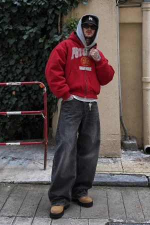 بامبر دو رو مدل Reversible Hooded